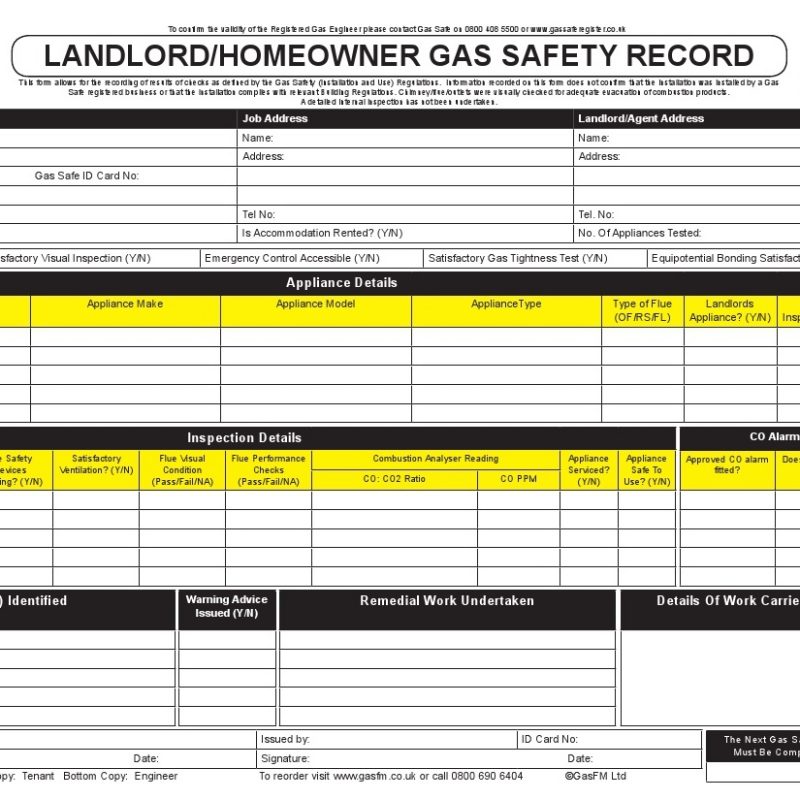 holiday rental-gas-safety-certificates